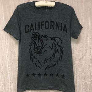 Rebels & Nomads S Gray Cotton Blend Short Sleeve CA Tee